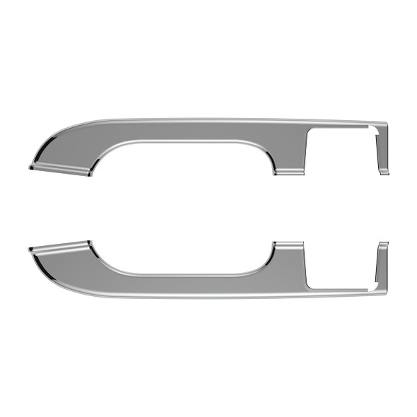 Chrome Plastic Door Armrest Covers For Freightliner Columbia (2001-2012) (Pair)