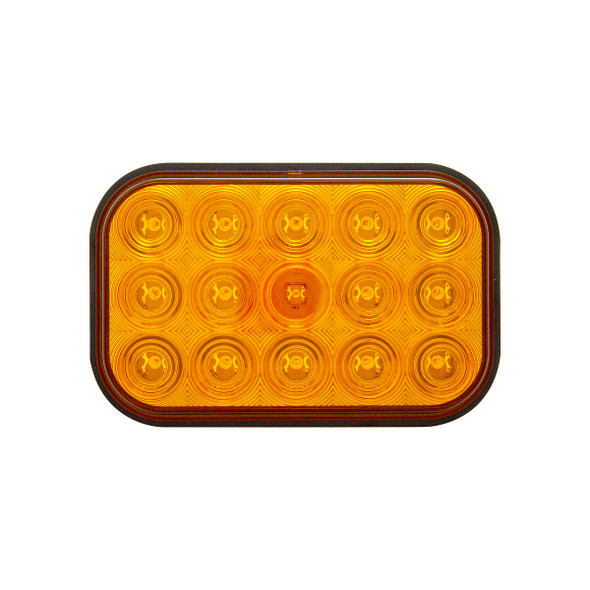 15 LED Rectangular Turn Signal Light - Amber LED/Amber Lens (Bulk)