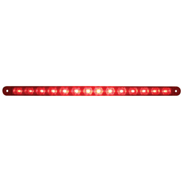 14 LED 12" Light Bar (Stop, Turn & Tail) - Red LED/Red Lens (Bulk)