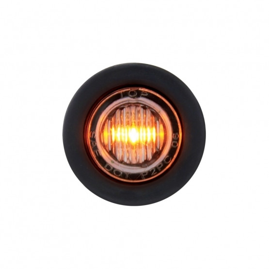 3 LED 3/4" Mini Light (Clearance/Marker) - Amber LED/Clear Lens