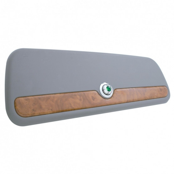 41288-UP COMPARTMENT KNOB COVER FOR 2006+ PETERBILT - GREEN CRYSTAL (CARD OF 2)