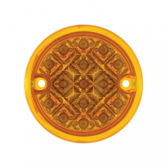 15 LED 3" Reflector Series 4 Light Only For Double Face Light Housing - Amber LED/Amber Lens (Bulk)