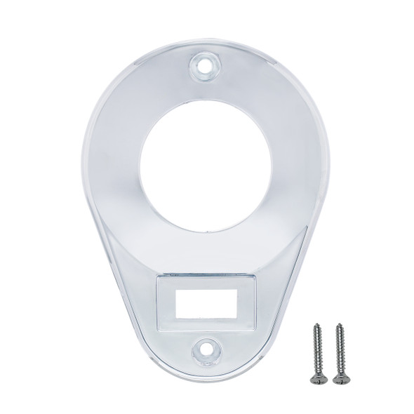 Chrome Plastic Teardrop Style Dome Light Cover For Kenworth T600/T660/T800/W900