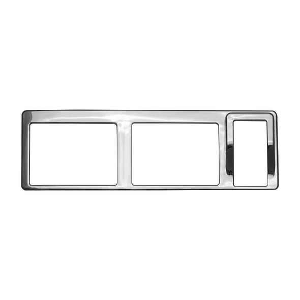 41770-UP CHROME PLASTIC 7-ROCKER SWITCH BEZEL FOR 2013-2021 PETERBILT 579