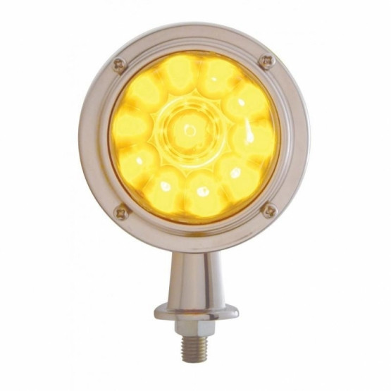 11 LED 1-1/8" Arm Watermelon Honda Light Kit - Amber LED/Amber Lens