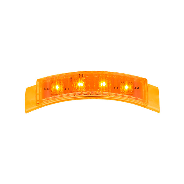 4 LED Dual Function Headlight Turn Signal Light - Amber LED/Amber Lens (Bulk)