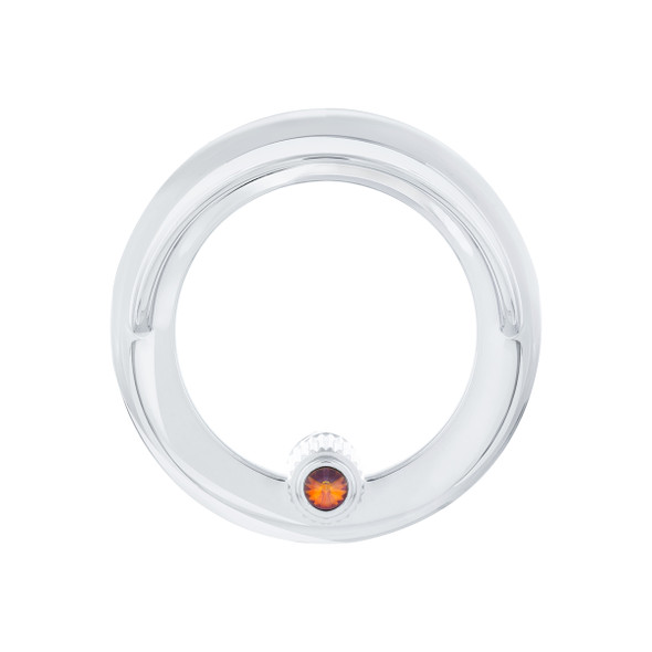 Clock Bezel With Visor For Freightliner Century/Coronado/Columbia - Copper Color Crystal