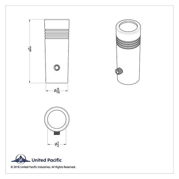 1-5/8" Short Toggle Switch Extension With Color Crystal - Clear Crystal
