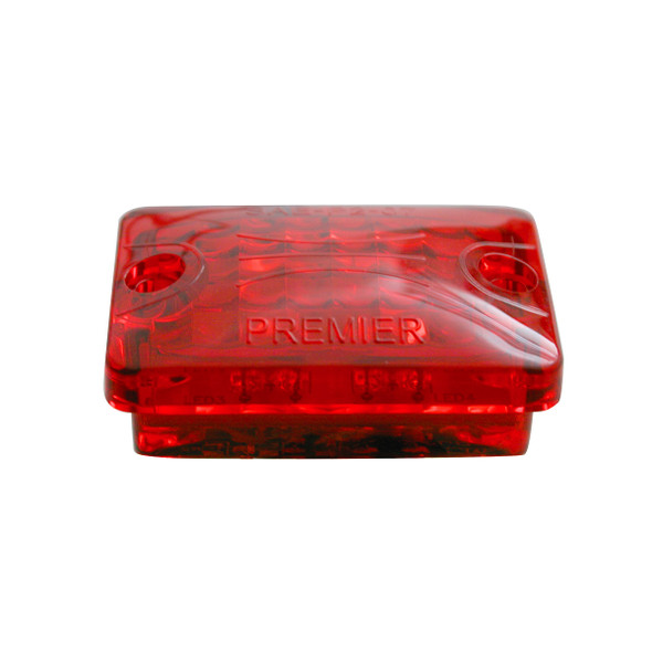 4 LED Small Rod Light Only - Red LED/Red Lens (Bulk)