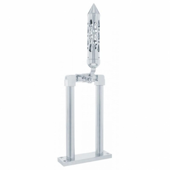 9" Chrome Air Horn Lever Set With "Brooklyn" Grip