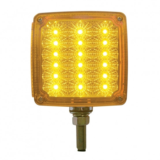 39 LED Reflector Double Face Turn Signal Light (Passenger) - Amber & Red LED/Amber & Red Lens