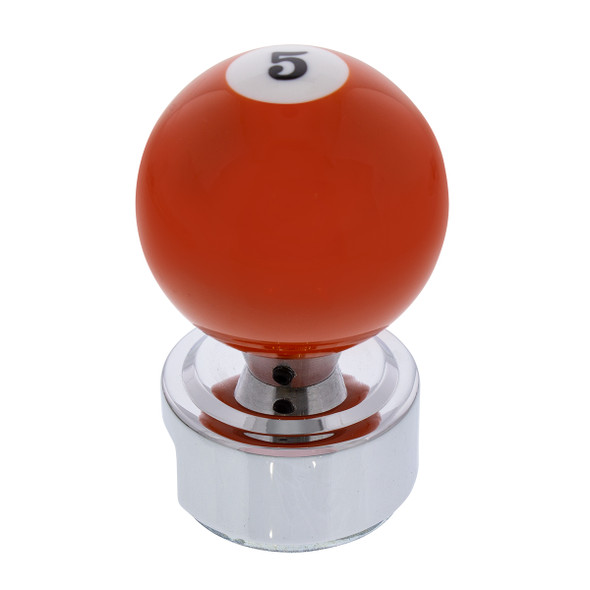 Number 5 Pool Ball Gearshift Knob For 13/15/18 Speed Eaton Style Shifters