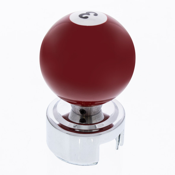 Number 3 Pool Ball Gearshift Knob For 13/15/18 Speed Eaton Style Shifters