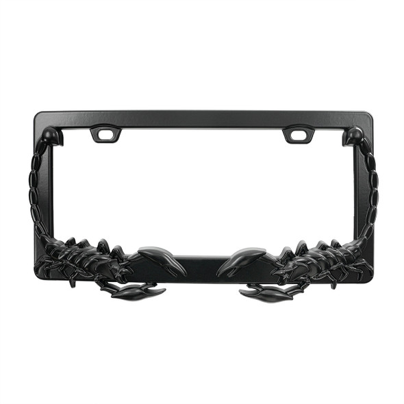 Scorpion License Plate Frame - Black