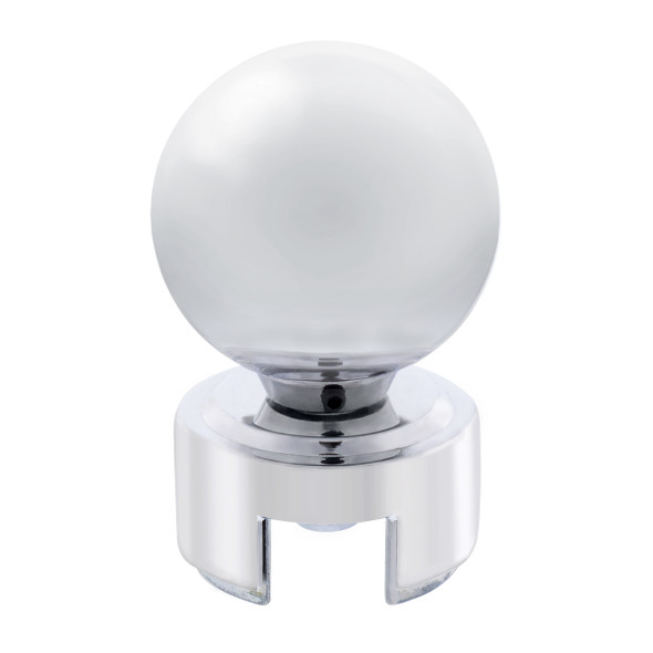 Ball Gearshift Knob With 13/15/18 Speed Adapter - Chrome