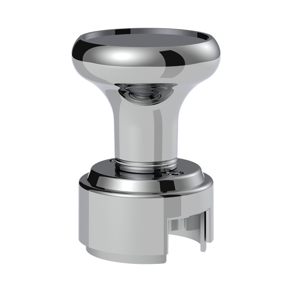 Thread-On Gearshift Knob & Adapter For Eaton Fuller Style 13/15/18 Shifter - Chrome