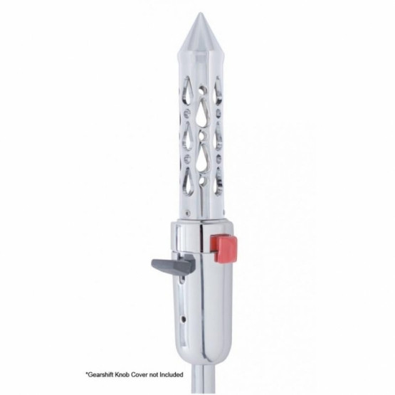 Brooklyn Style Spike Gearshift Knob With 13/15/18 Speed Adapter - Chrome/Vertical