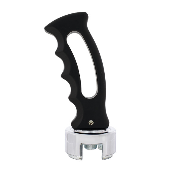 Slot Style Gearshift Knob With 13/15/18 Speed Adapter - Black