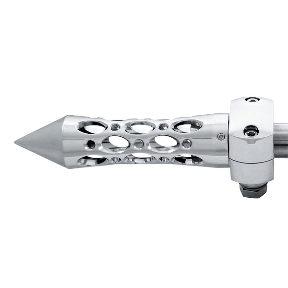 Daytona Spike Hood Ornament - Chrome