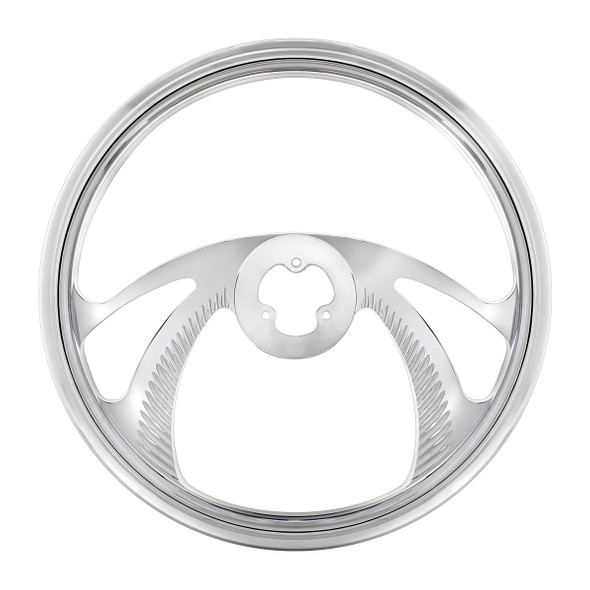 18" Chrome Aluminum "Scorpion" Style Steering Wheel
