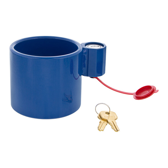 Heavy Duty Steel Blue King Pin Lock For 2" Diameter Kingpin