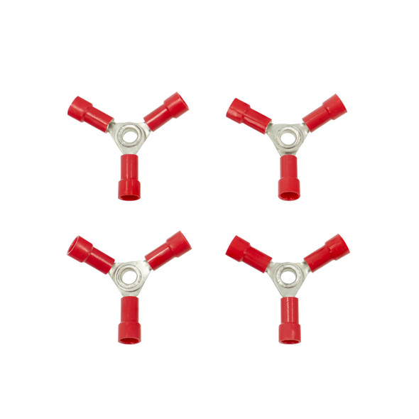 22-18 AWG 3-Way (Y) Vinyl Connector (4-Pack)