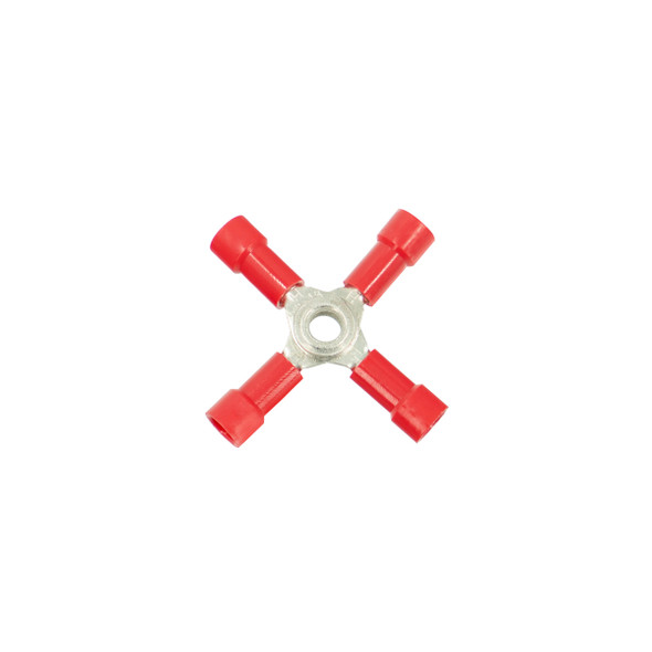 22-18 AWG 4-Way (X) Vinyl Connector (4-Pack)