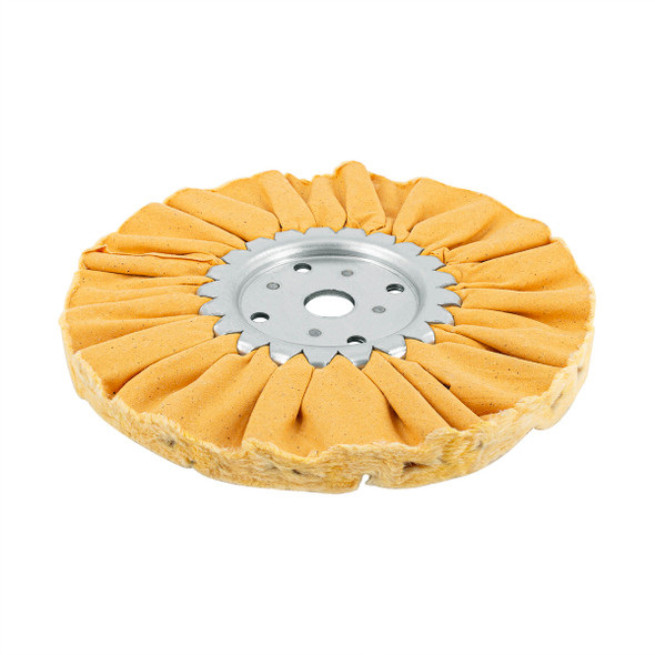 8" Yellow Treated Airway Buff - 3/4" Arbor