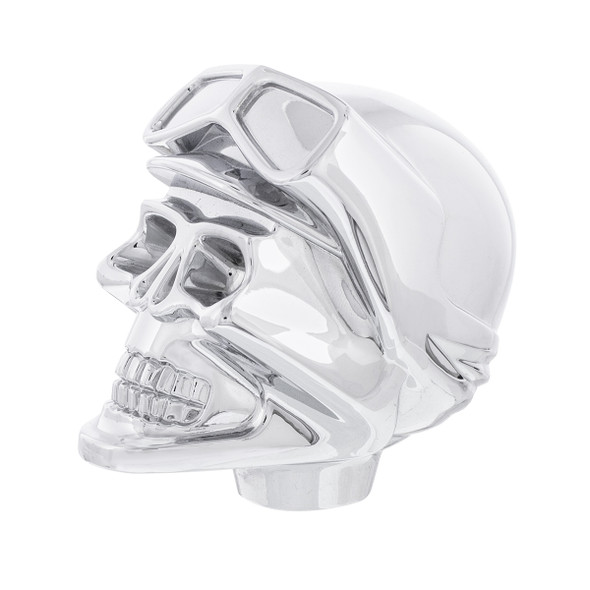 Skull Biker 1/2"-13 Thread-on Shift Knob - Chrome(Bulk)