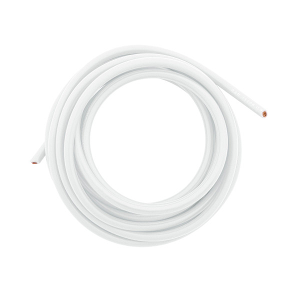 Primary Wire - Rated 80°C 10 AWG, White 8 Ft.