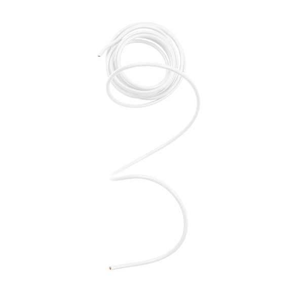Primary Wire - Rated 80°C 10 AWG, White 8 Ft.