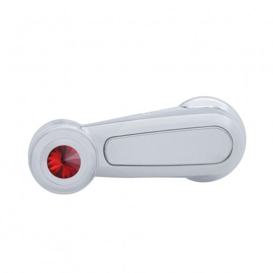 41227-UP WINDOW CRANK WITH RED CRYSTAL FOR PETERBILT (2006+)