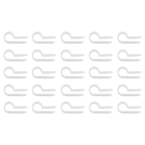 1/4" I.D. Natural Nylon Cable Clamps (25-Pack)