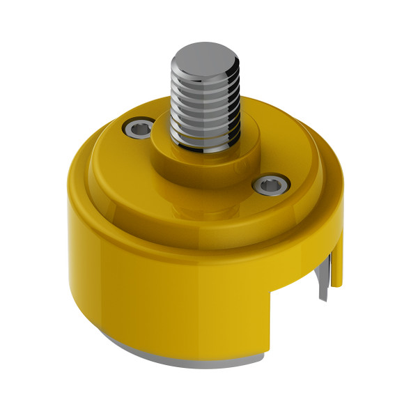 1/2"-13 Thread-On Shift Knob Mounting Adapter For Eaton Fuller Style 13/15/18 Shifter - Electric Yellow (Bulk)