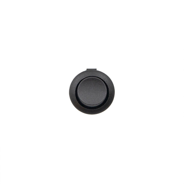 Black Non-Illum Round Rocker 10 Amp 12V On/Off 1/2" Dia. 1 Pc.