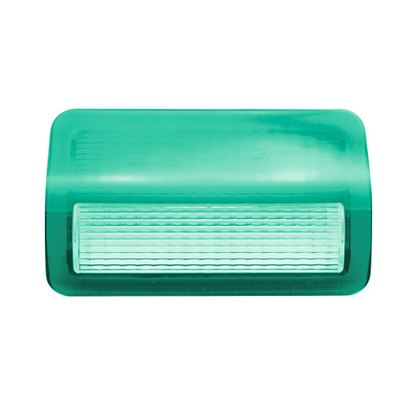 37071-UP DOOR COURTESY LIGHT LENS FOR 2006+ PETERBILT - GREEN