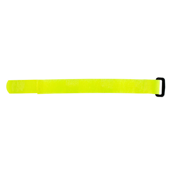 8" x 3/4"  Neon Hook & Loop Velcro Strip-Tie Fasteners with Buckle (8-Pack)