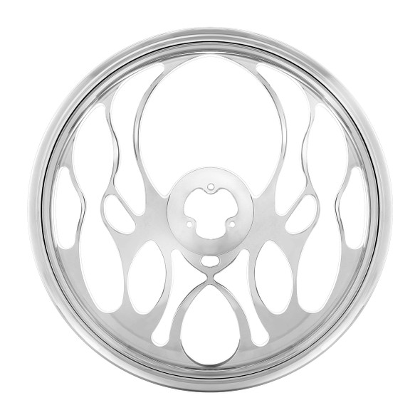 18" Chrome Aluminum "Blaze" Style Steering Wheel