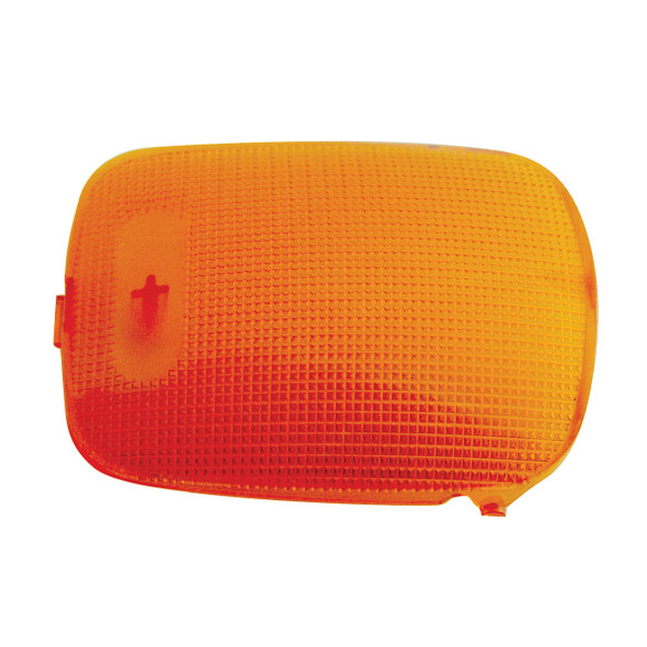 37050-UP RECTANGULAR DOME LIGHT LENS FOR 2006+ PETERBILT - AMBER