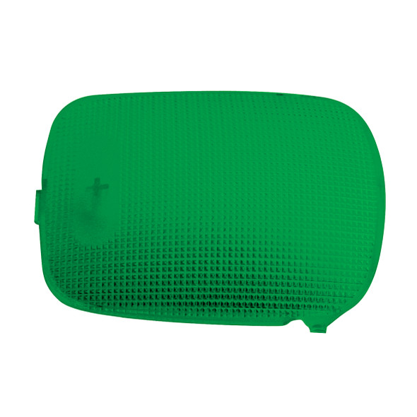 37053-UP RECTANGULAR DOME LIGHT LENS FOR 2006+ PETERBILT - GREEN