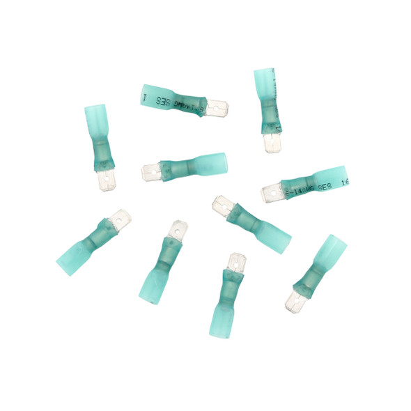 16-14 AWG .250 Tab CSS Heat Shrink M Disconnect - Blue (10-Pack)