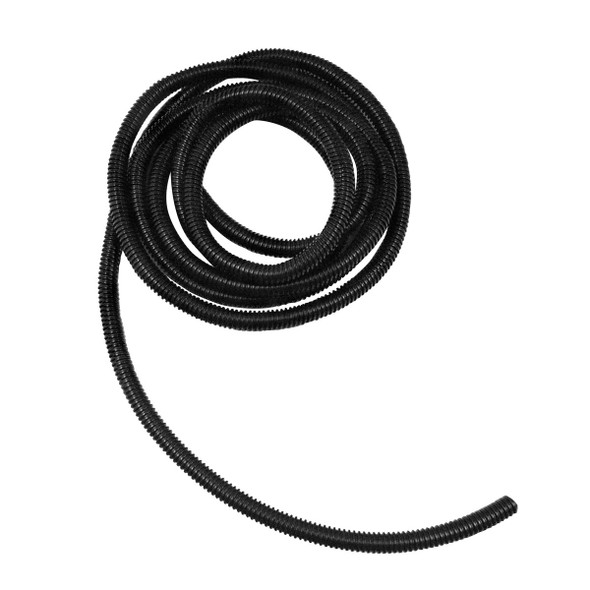 3/8" I.D. Black Flex-Guard Convoluted Split Seam Tubing, 10 Ft.