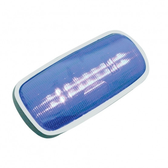 37063-CENTER DOME LIGHT LENS FOR 2006+ PETERBILT - BLUE