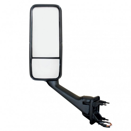 42773-UP CHROME HEATED MIRROR ASSEMBLY FOR PETERBILT 387/587 & KENWORTH T2000/T700 - DRIVER