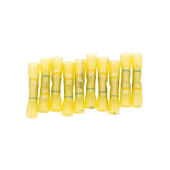 16-14 to 12-10 AWG CS Heat Shrink Step-Down Butt Connector - Yellow (10-Pack)