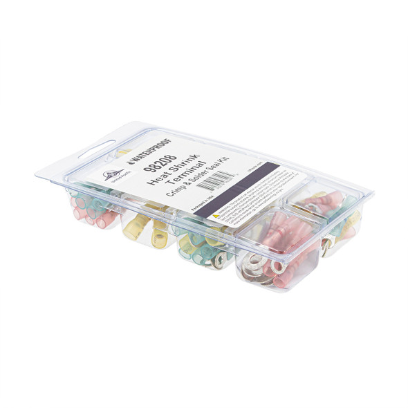 Crimp & Solder Seal Heat Shrink Terminal Kit (60-Pack)