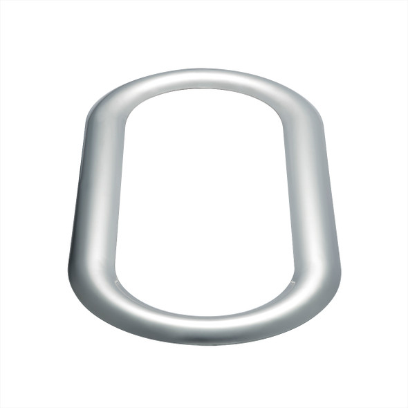 21718-UP STAINLESS STEEL OVAL WINDOW TRIM WITH SEALANT ADHESIVE FOR PETERBILT