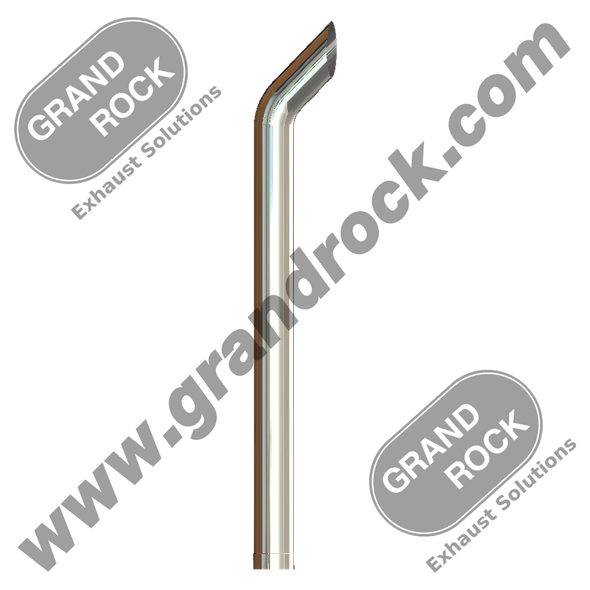 STACK BULLHORN,7"X96,ID CHROME