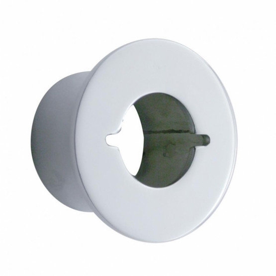 10665-1-UP PETERBILT CHROME MUD FLAP HANGER END LIGHT BRACKET ONLY