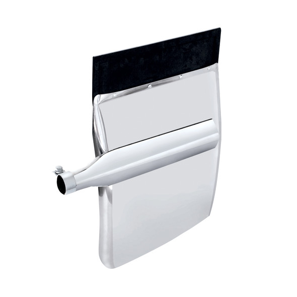 10814-UP 24" X 29" STAINLESS QUARTER FENDER SET - TRIANGLE BRACKET